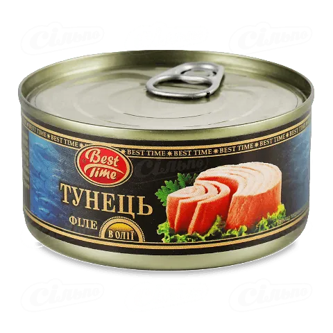 Тунець Best Time філе в олії, 185г