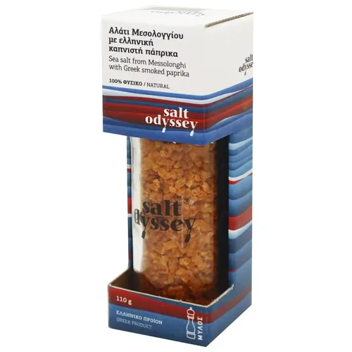 Сіль Salt Odyssey натуральна з копченою паприкою млинок 110г