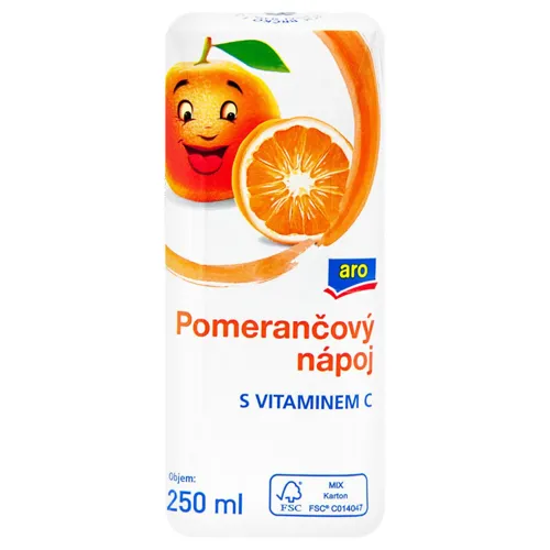 Соковий напій Aro апельсиновий 0,25л