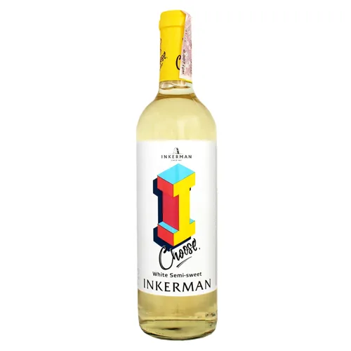 Вино 0.7л 9-13% біле напівсолодке I Choose Inkerman