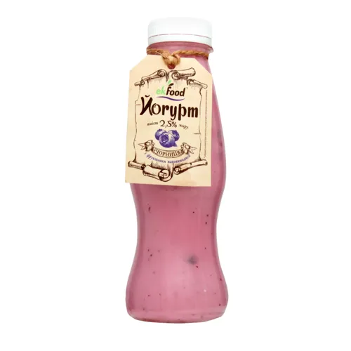 Йогурт 2.5% Чорниця Ekfood 350г