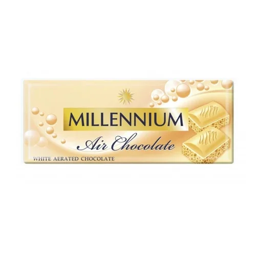 Шоколад білий пористий Millennium м/у 90г