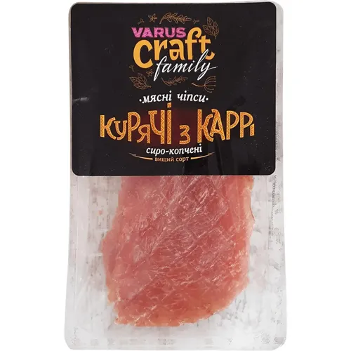Чіпси Varus craft family Курячі з карі м'ясні вагові