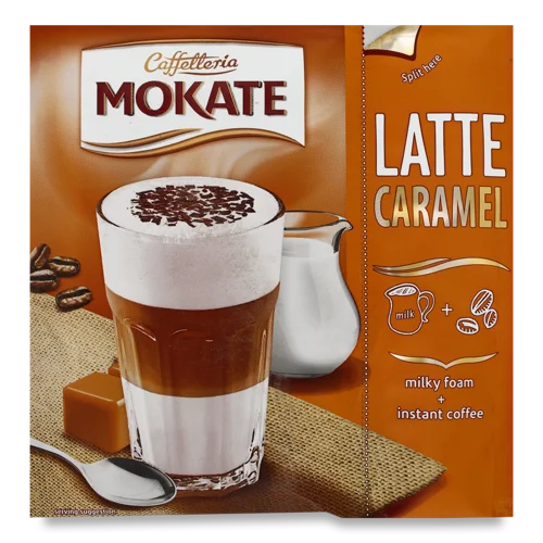 Кава Латте Карамель Розчинна В/ґ З Рослинно-Молочною Пінкою, 22г