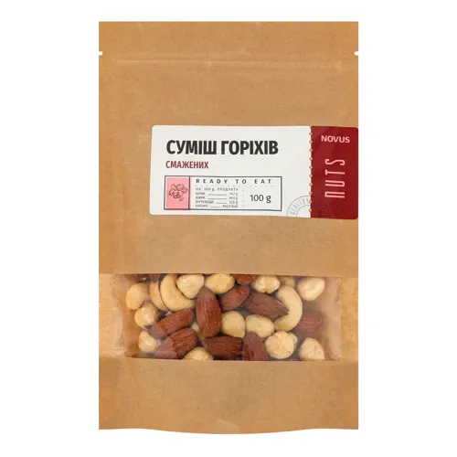 Суміш горіхів Novus смажених 100г