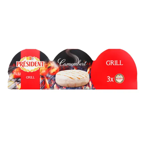 Сир 60% м'який Camembert Grill President к/у 3х75