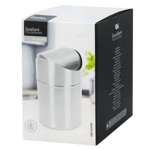 Смітник Excellent Houseware з поворотною кришкою 120х165мм