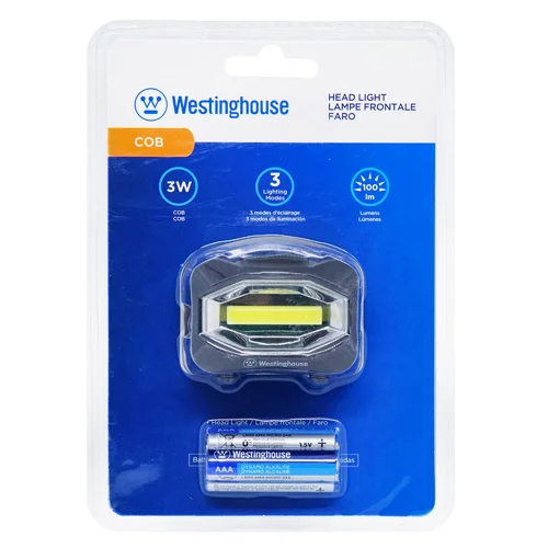Ліхтар Westinghouse налобний 3W 100Lm + Батарейки ААА