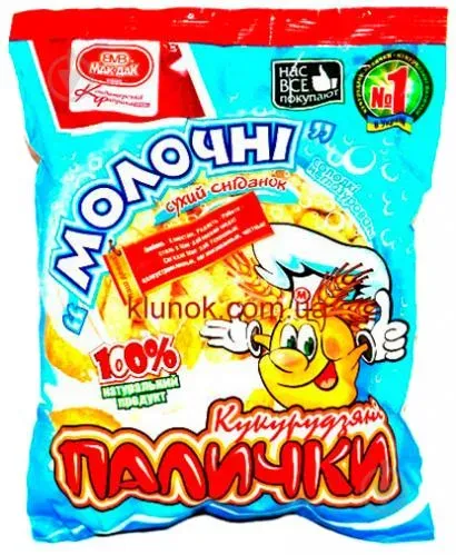 Палички кукурудзяні Мак-Дак Молочні 50г