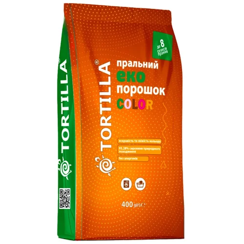 Пральний порошок Tortilla Еко для кольорових речей 400г