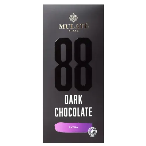 Шоколад чорний «Mulate Choco Extra» 88%, 90г