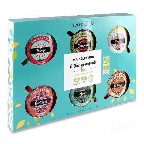 Набір подарунковий Terre d'Oc з 6 сортів чаю, 280г