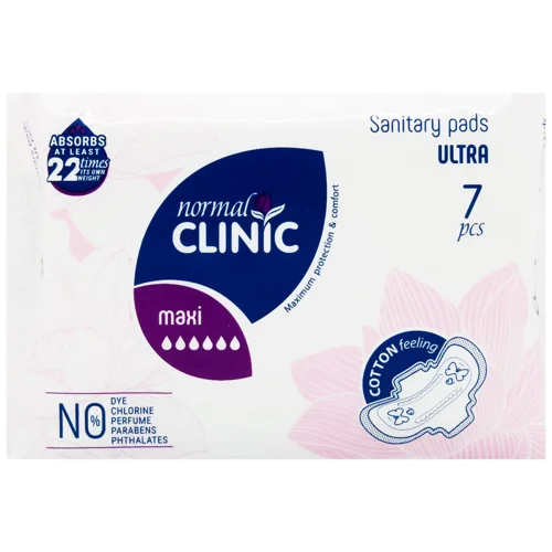 Прокладки гігієнічні Normal Clinic Ultra Cotton&Velvet 5крапель 7шт