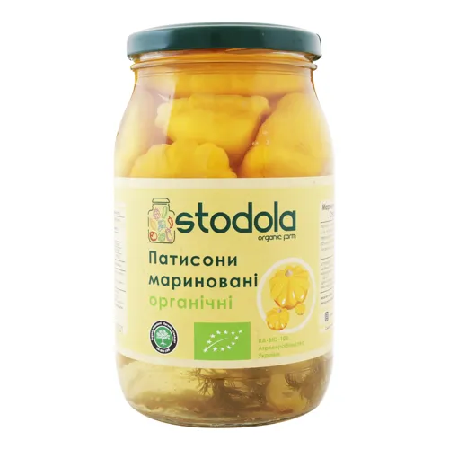 Патисони мариновані органічні Stodola з/б 900г
