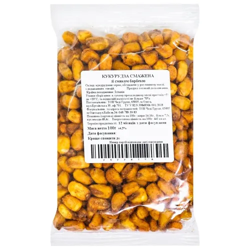 Кукурудза смажена барбекю 100г