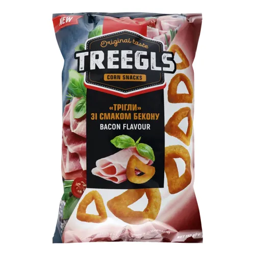 Сніданки сухі Трігли зі смаком бекону Treegls м/у 150г