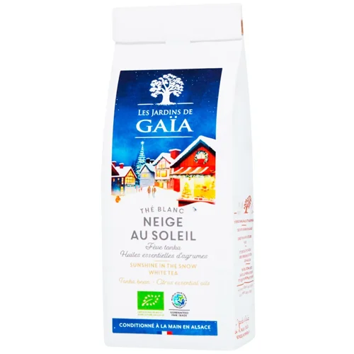 Чай білий Les Jardins de Gaia Sunshine in The Snow з бобами тонка та прянощами 50г