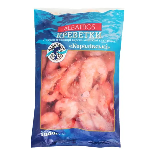 Креветки Королівські 41/50 Albatros з/г в/м м/у 1000г