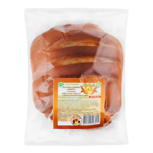 Булочка здобна «Шматочки абрикос» Віват Короваєво 150г