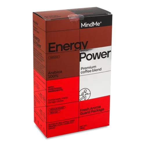 Кава Преміальна Мелена З Функціональними Інгредієнтами Energy&Power, к/у 250г