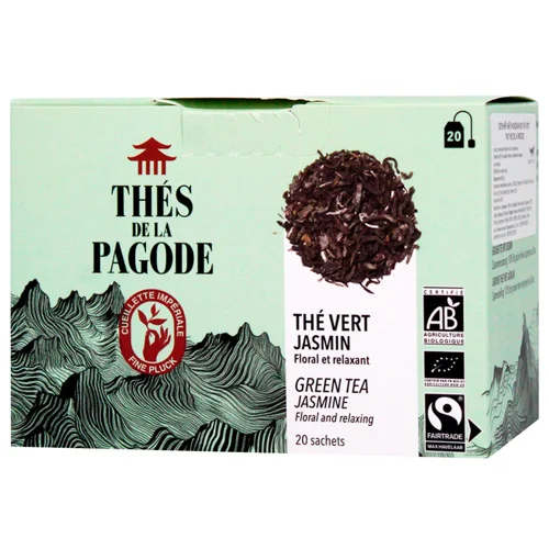 Чай зелений THES DE LA PAGODE з жасмином The vert 36 г