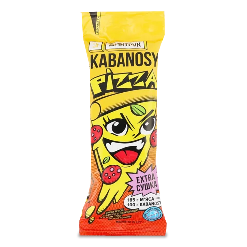 Снеки З М'ясом Птиці Сушені Варено-Копчені Pizza Kabanosy, 60г