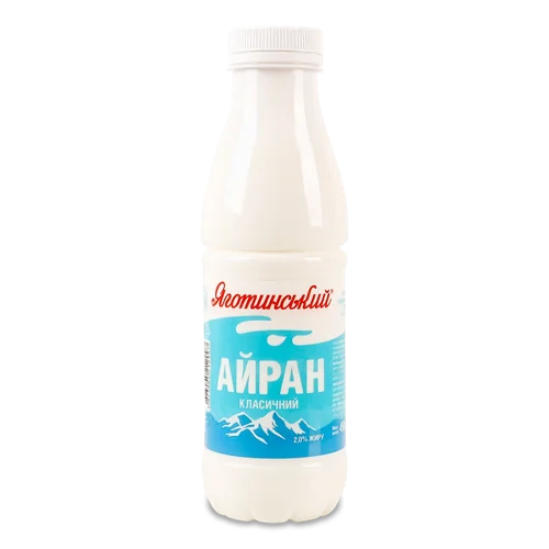 Айран 2% Натуральний Яготинський Пластикова Пляшка 450г