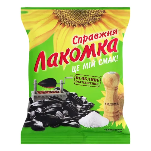 Насіння соняшника смажене солоне Справжня Лакомка м/у 80г