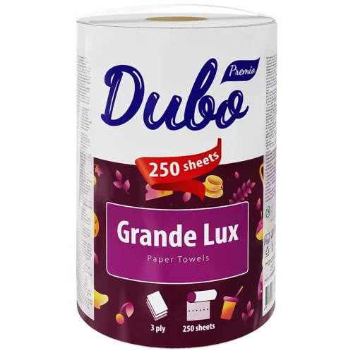 Рушники паперові Диво Premio Grande Lux 3-шарові білі 250 аркушів