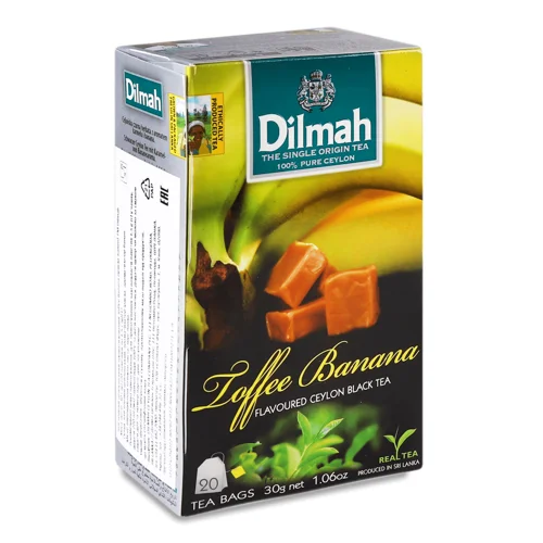 Чай чорний Dilmah Toffee Banana,20*1,5г/уп