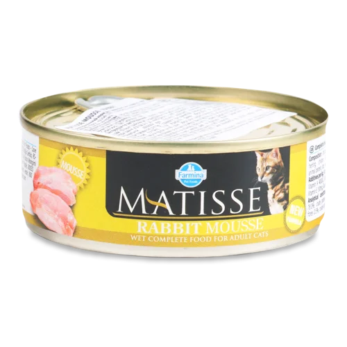 Корм Консервований Для Дорослих Котів Rabbit Mousse Farmina З/Б 85г