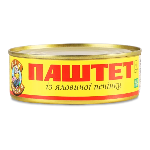 Паштет Із Яловичої Печінки Вищого Ґатунку, з/б 240г