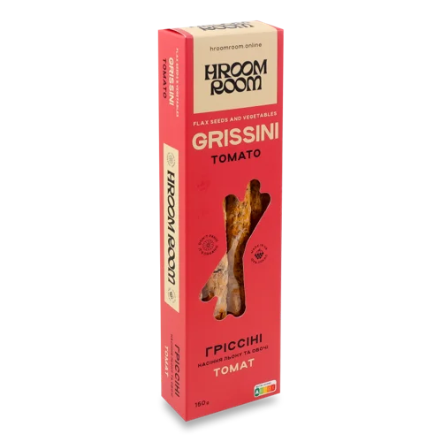 Гріссіні З Насіння Льону Та Овочів Томат, в/ґ, к/у 150г