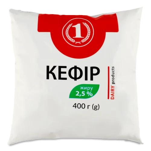 Кефір 2.5% Вищого Ґатунку ТМ "1", 400г
