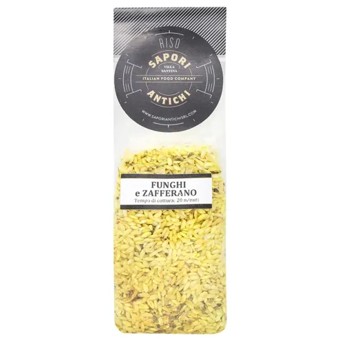 Різотто Sapori Antichi Zafferano з шафраном та грибами 250г