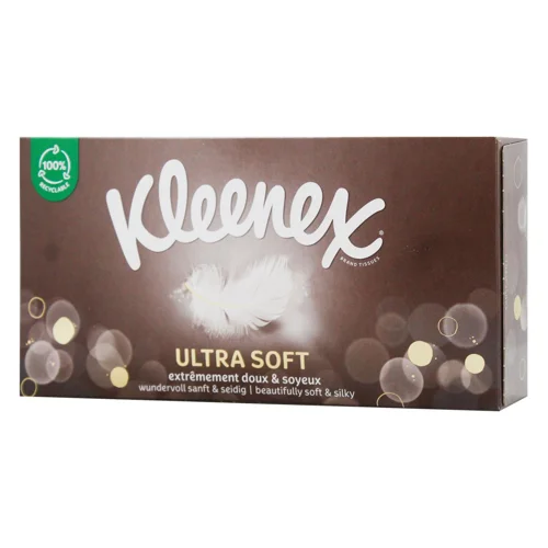 Серветки Kleenex Ultrasoft в коробці 64шт