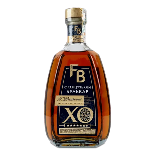 Бренді Виноградний Марочний Х.О. Французький Бульвар, 0.5л, 40% в/ґ
