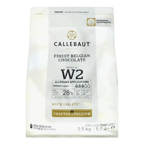 Шоколад 28% білий Callebaut м/у 2.5кг
