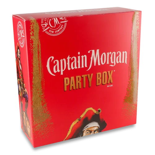 Набір Алкогольний Party Box Captain Morgan к/у, картонна упаковка, 1 шт