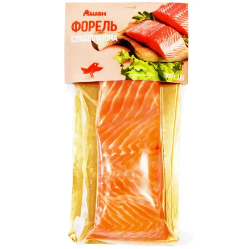 Форель Ашан філе-шматок слабосолена 300г