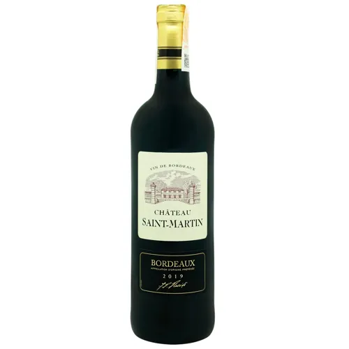 Вино Chateau Saint-Martin Бордо 2013 червоне сухе 13,5% 0,75л