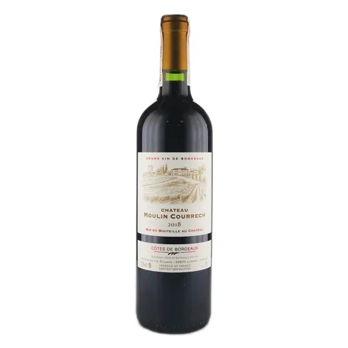 Вино Chateau Moulin Courrech Cotes de Bordeaux червоне сухе 13,5% 0,75л