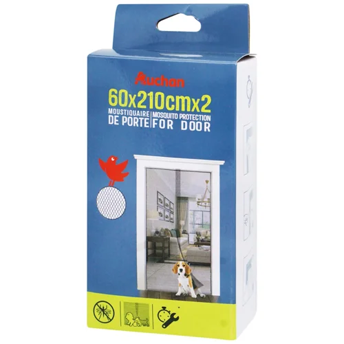 Сітка Auchan протимоскитна на двері 60*210см 2шт