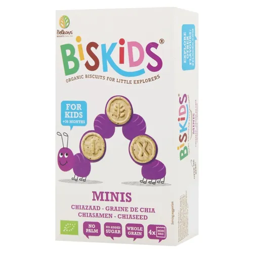 Печиво Biskids Міні з чіа дитяче органічне 120г
