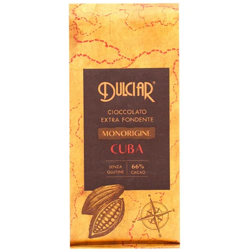 Шоколад чорний Dulciar Monorigine Cuba екстра 66% 80г