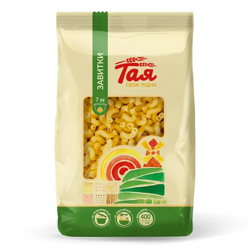 Макаронні вироби Тая Штопор екстра фігурні в/г,400г