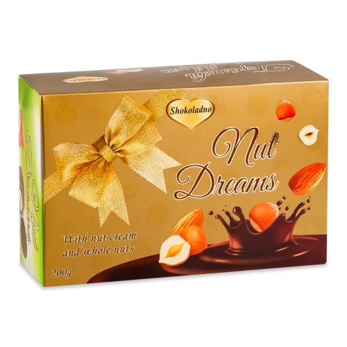 Цукерки Nut Dreams, Шоколадні, к/у 200г