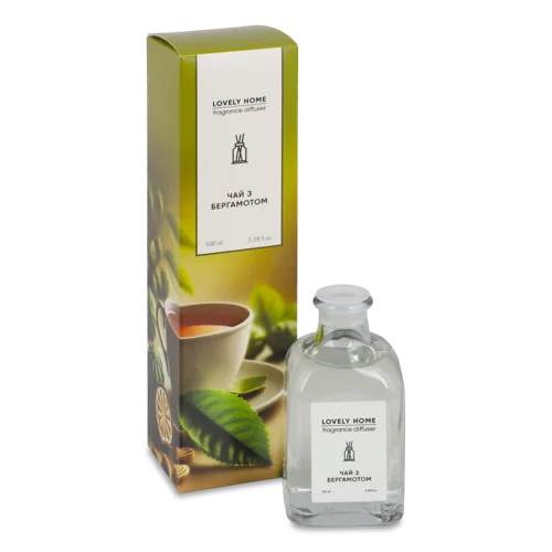 Аромадифузор Для Дому 100мл Чай З Бергамотом Lovely Home, натуральний аромат