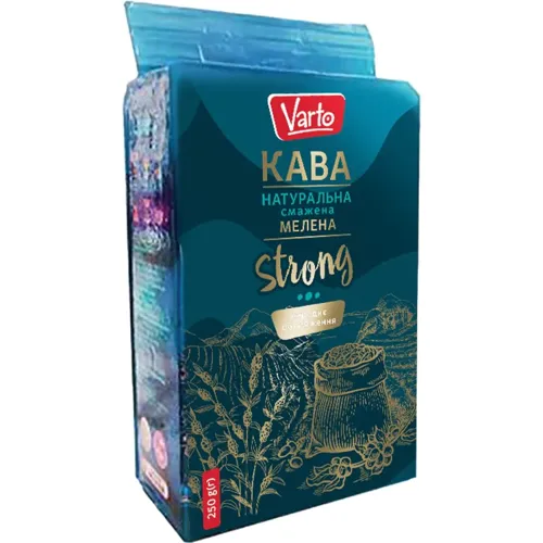 Кава Varto Strong натуральна смажена мелена 250г