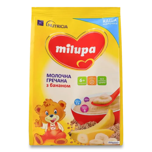 Каша гречана Milupa молочна суха з бананом